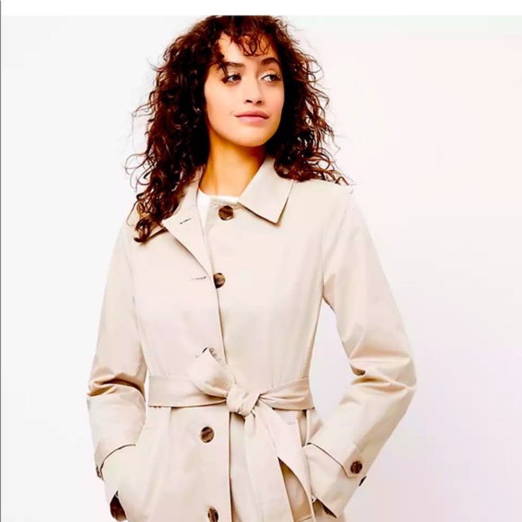 LOFT Jackets & Blazers - Loft Tan Midi Trench Coat New With Tags